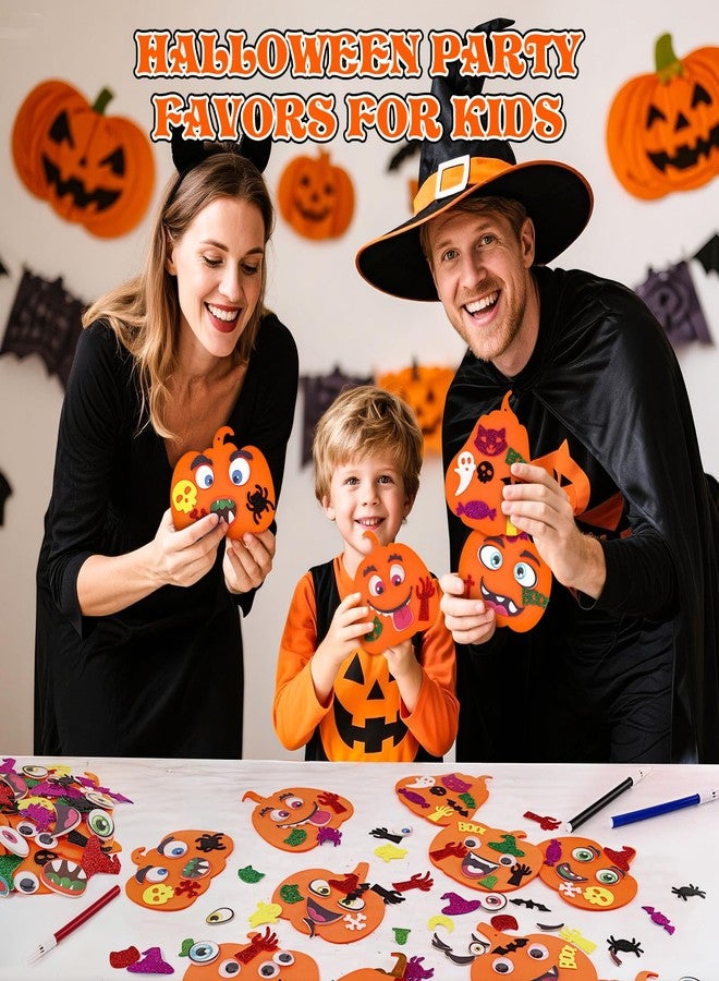 OCHIDO 312 PCS Halloween Crafts for Kids, DIY Foam Pumpkins for Craft Bulk, Halloween Arts and Crafts for Party Favors Supplies, Halloween's Decorations, Classroom Craft Activities - Image 5